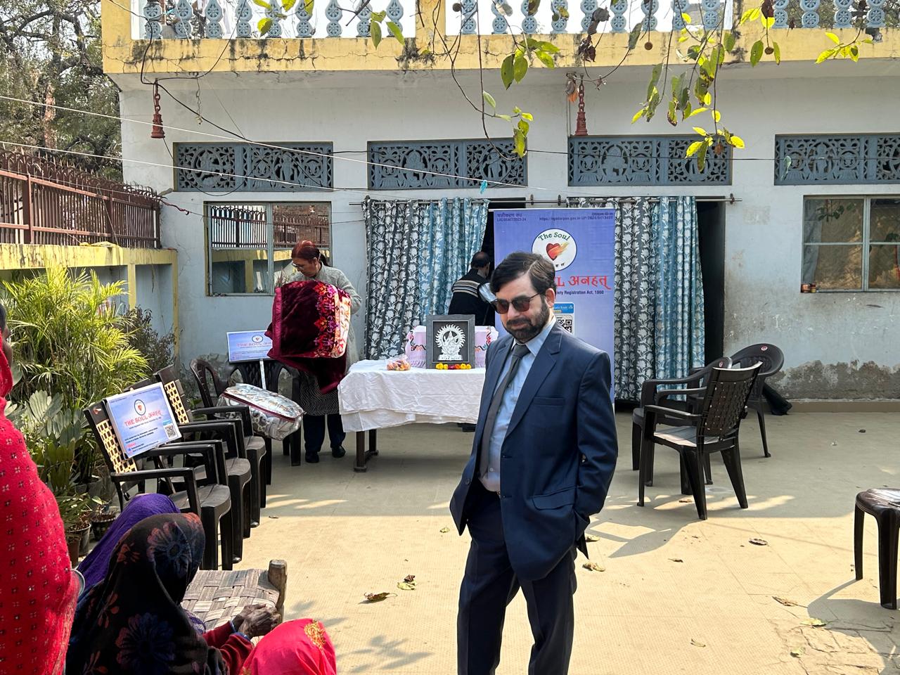 Blanket distribution at Gram Ranikhera